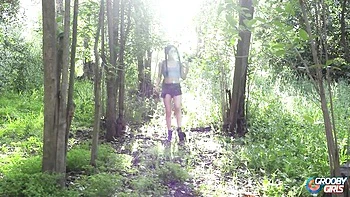 Outdoor dirt with funny Zariah Aura from Grooby Girls