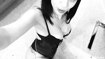 Lustful Julia and Billy's lingerie porn