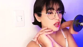 Close up of Asian masturbation