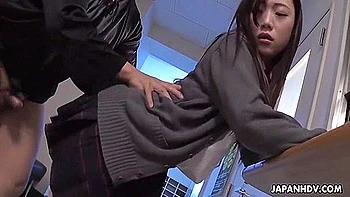 Japanese Beautiful Brunette Kai Miharu Gets A Dick And Enjoys It Uncensored