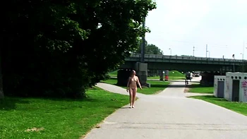 Big boobs amateur hottie sex outdoor in public