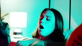 Anastasia Brokelyn gets her pussy eaten and fucked by Ricky Rascal in the bedroom.