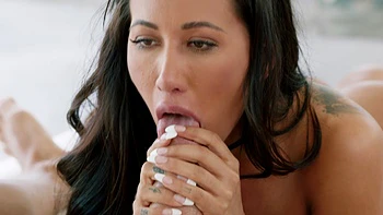 The guy fucked in his ass hole the sexy brunette Amia Miley in thong.