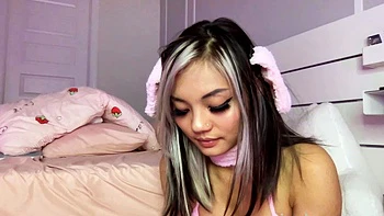 Pretty Japanese teen solo masturbation Uncensored