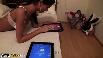 Ass sex with gf in sexy lingerie