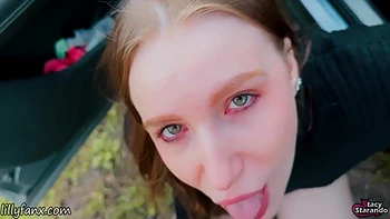 Car Slut Sucks & Gets Fucked After Catching A Public Jerk - Pov