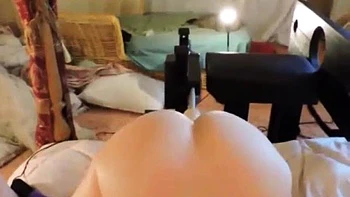 Redhead getting fucked and ending with a creampie: Blowjob, Doggy  Cowgirl Porn