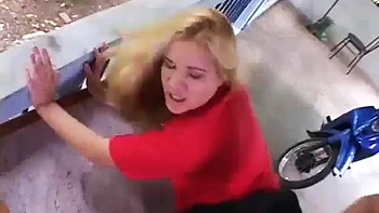 Hot blonde with big ass moaning and enjoying giving pussy and spit: Blowjob, Doggy  Cowgirl Porn