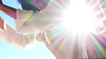 Petite Asian tanned MILF shows big boobs