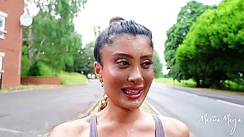 Plastic Bimbo Face Walking With Cum On Face After Public Deepthroat / Facefuck