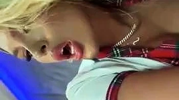 Big boob brunette masturbates on webcam