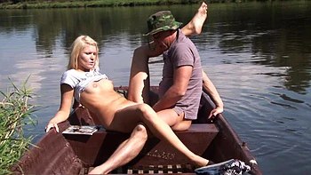 Nella Bony enjoys outdoor sex with her boyfriend