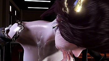 3D Super Hot Teacher Have a Hardcore Blowjob Sex with Young Big Cock