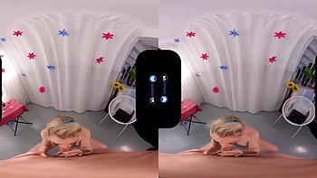 AA VR 2: Blowjob, Cowgirl  Blonde Porn