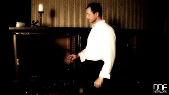 Beautiful babe is bound & closed