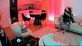 Amateur latin caught by hidden cam