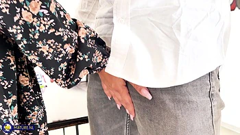 Student Fucking His Hot French Milf Teacher In The Ass And She Loves The Hardcore Anal Sex She Gets