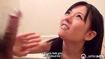 Japanese Girl Mai Araki Sucks Stepbrothers Dick Uncensored