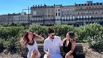 Ambre And Cataleya - Exhibitionism Galore In Bordeaux With Ambre And Cataleya