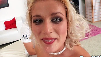 Blonde Housewife Katy Clark Fucks Right in Front of Hubby