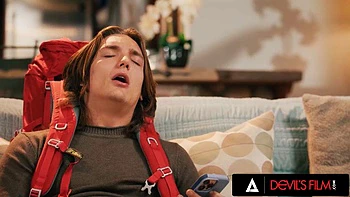 DEVILS FILM - Busty Stepmom Gets Horny While Catching Her Stepson Jerking And Finishes Him Off: Porn