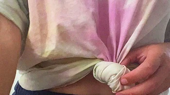 Close up masturbation with big cumshot