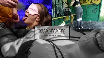 ICE CREAM TASTE GAME with big cheat on 18 year old blindfolded girl's best friend -XSanyAny