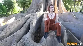 Amazing Malafalda is not afraid of PUBLIC BLOWJOBS and super-hard sex!!