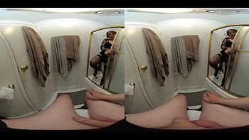 Stepmom Gives Stepson A Blowjob In The Bathroom