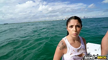 Cuban Hottie Gets Rescued at Sea