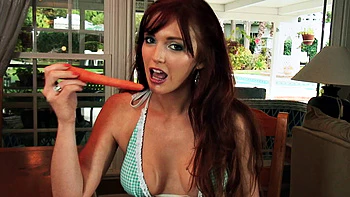 Getting Her Serving of Vegetables