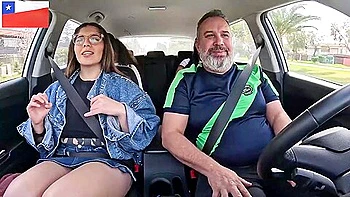 Model Infinitha Hitchhiked In Santiago, Chile And Sucked On The Town Streets