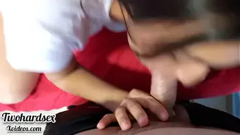 I fill my stepdaughter's pussy with a lot of cum!! stepfather and stepdaughter fucking.