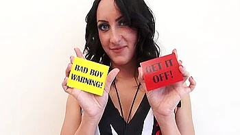 Teen 18+ In Black And White Uniform And Stocking Likes To Bend Over For You