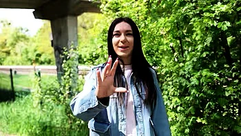 GERMAN SCOUT - Fit Slim Teen Pick Up for Hard Casting Fuck