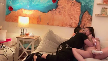 Little Pink In Stepbrother Comes Unannounced To Pound This Stepsister Pussy