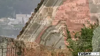 TUSHY Stunning Nancy seduces coworker for her anal fantasy