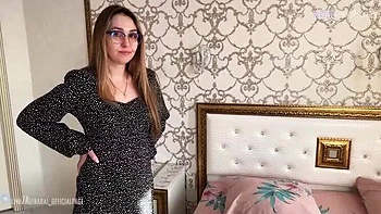 Stepson fucks stepmom in hotel room and cums in her mouth - Alina Rai MILF POV