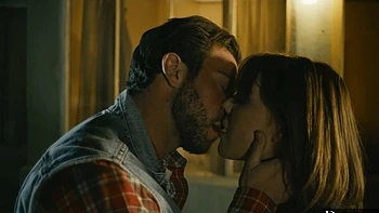 Seth Gamble and Gabbie Carter in outdoor action