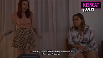 Step mom, step sister share bed, step patron ignites taboo threesome. Hottest XXX