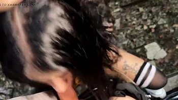 SkinLovers - Alt Girl Date Turns Into Hard Fuck & Deep Blowjob in Abandoned Place