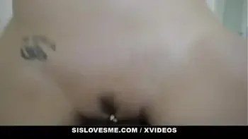 SisLovesMe - Curvy Teen Made To Get Down On Her Knees And Sucks Stepbros Cock To Keep Her Secrets