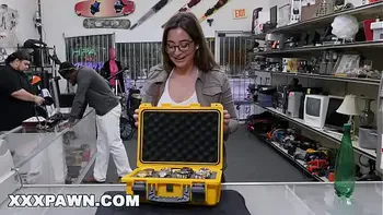 XXX PAWN - Making A Deal With Bespectacled European Hottie Charlie Harper In My Back Room