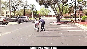 Emily Mena - Cute Biker Learns To Ride Cock