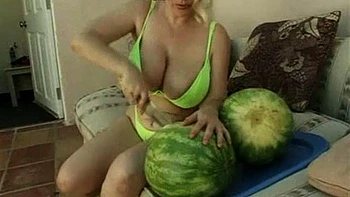 The Watermelon: Blowjob, Doggy  Cowgirl Porn