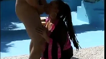 Hardcore fuck by pool: Blowjob, Missonary  Babe Porn