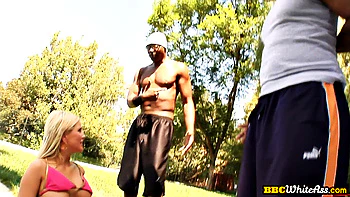 Hot blonde babe double penetrated