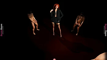 Three Men, One Redhead - Amber