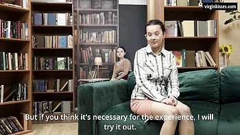 Courtesan's brunette action