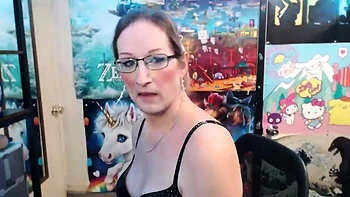 Hot brunette amateur MILF rides hubbys cock